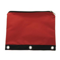 Solid Colored Nylon Pouch - Red